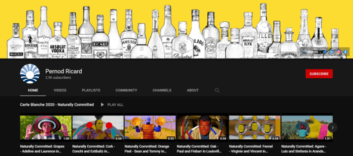 pernod ricard youtube channel