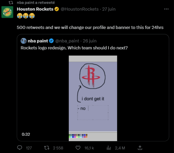 Retweet Houston Rockets
