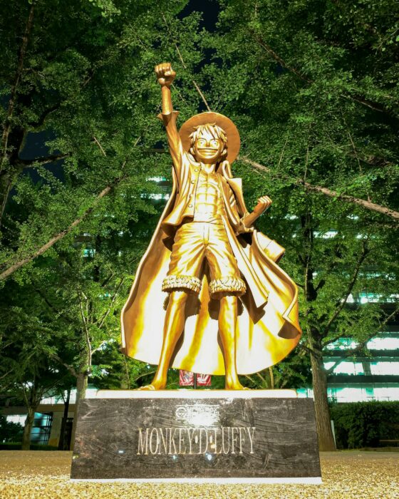 Statue de Monkey D. Luffy au Japon